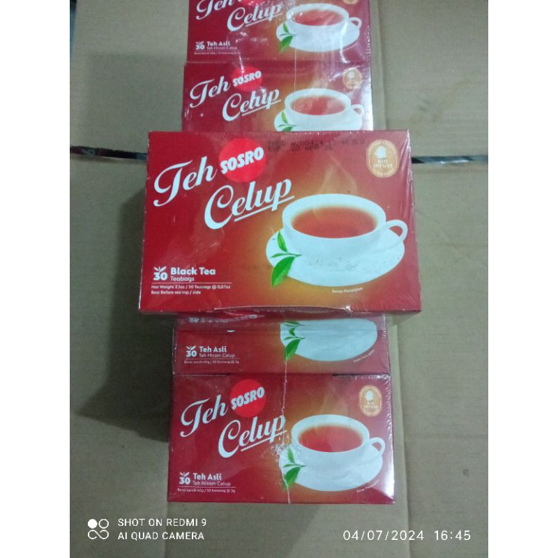 

Teh Celup Kotak SOSRO box isi 30