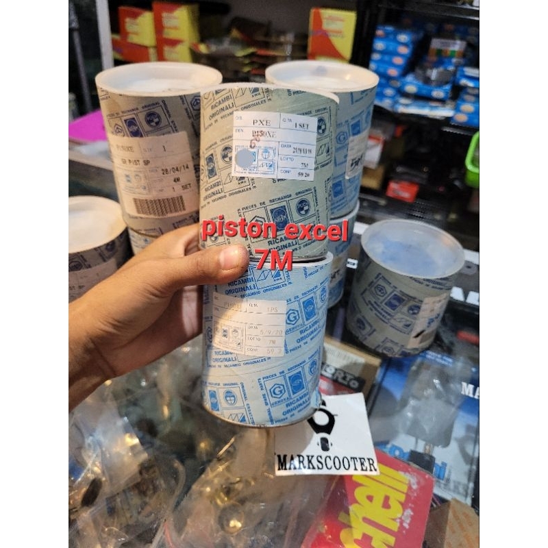 piston vespa excel ring tipis seher excel ukuran 7M ricambi
