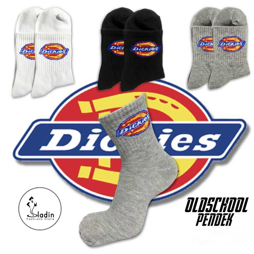Kaos Kaki Oldschool Skate Dickies Pendek ¾ All Size Dewasa / Kaos Kaki Kekinian  / Kaos Kaki Distro 
