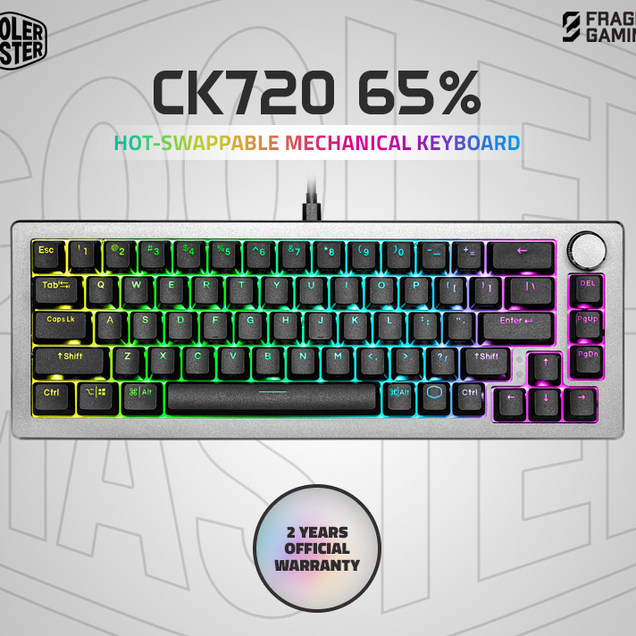 Cooler Master CK720 BLACK WHITE Mechanical Gaming Keyboard CM CK720