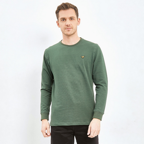 EMBA ORIGINAL SweatShirt Panjang SLUB Regular fit - Baju Panjang COWOK // REVO FASHION