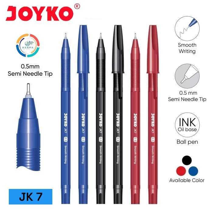 

Joyko Ball Pen Pulpen Pena Joyko JK-7 0.5 mm | @ 1Pcs