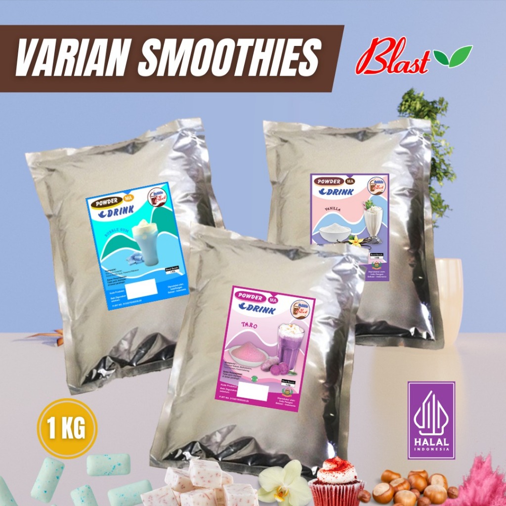

Powder Varian Rasa Smoothies 1 Kg (PLAIN) Kemasan Foil