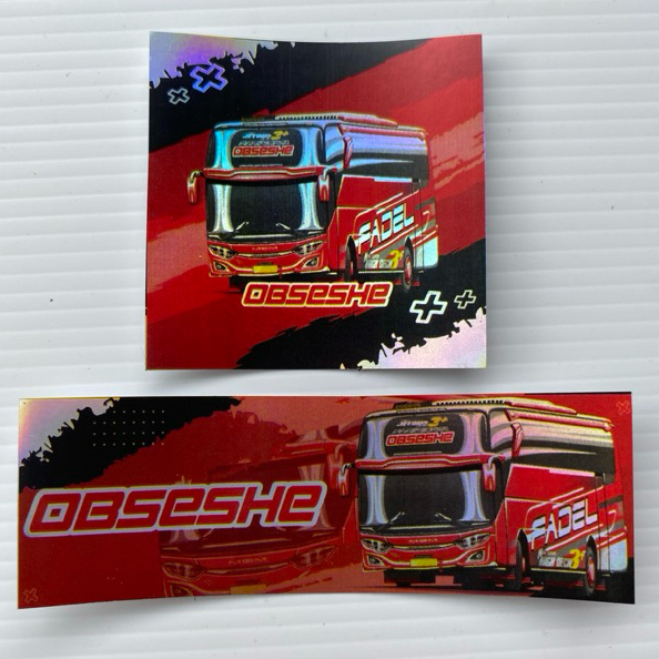 

stiker paket obsesi hologram 2 pcs
