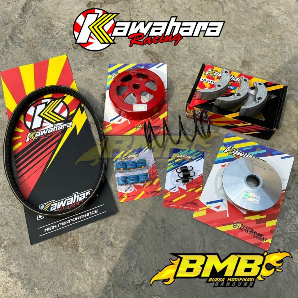 Paket CVT Kawahara Genio All New Beat Deluxe Scoopy Fi New full paket kirian set belt cvt kevlar rol