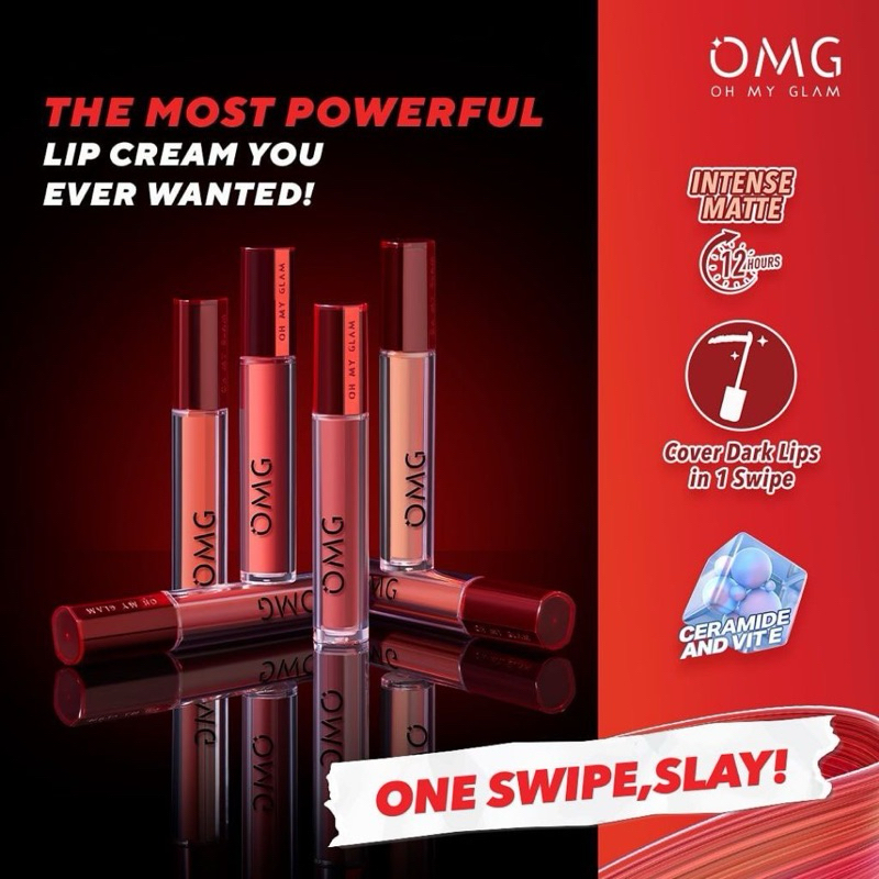 OMG Oh My Glam MATTE LAST LIP CREAM | lip cream omg murah