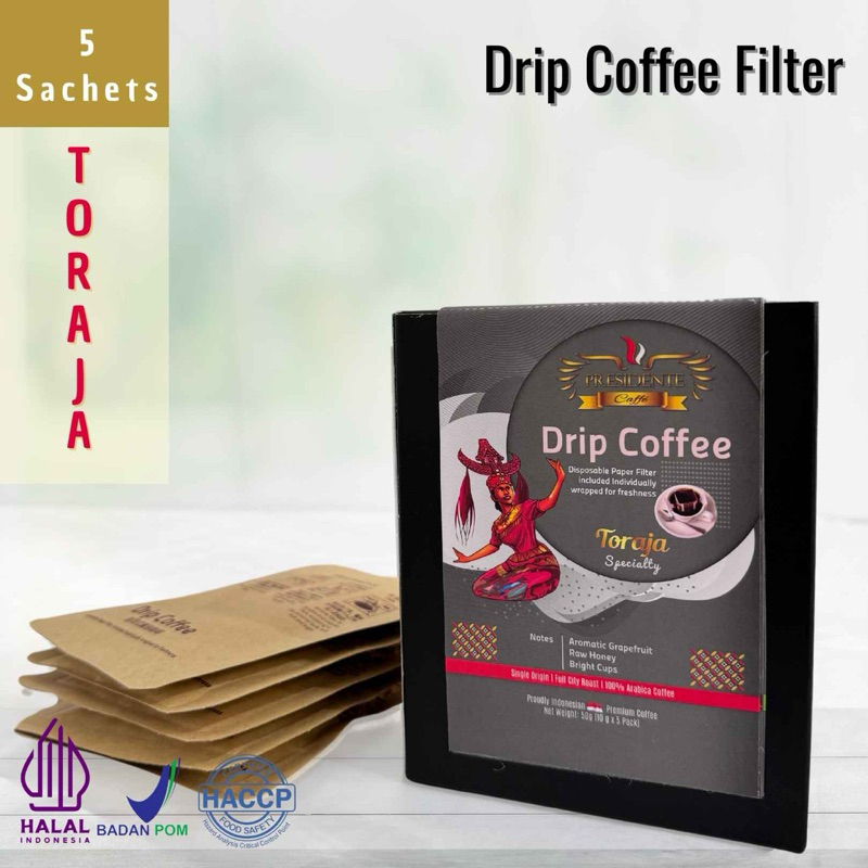 

Toraja Specialty - Drip Coffee 5 sachet