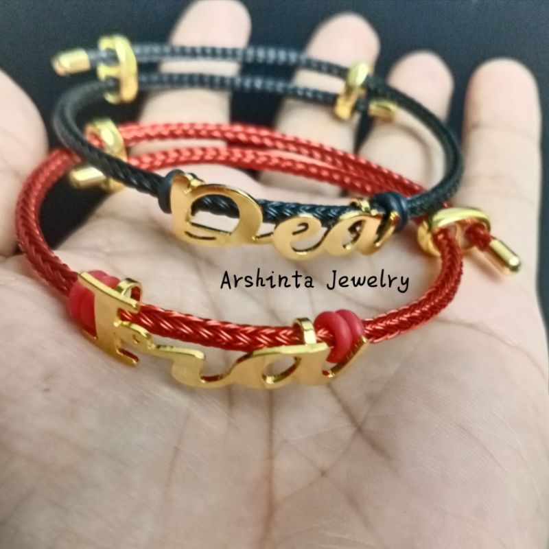 gelang custom nama gelang pandora high quality premium G-01