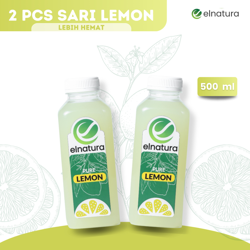 

Elnatura - Sari Lemon Murni / Lemon Peras 500ml (2botol) | PAKET HEMAT