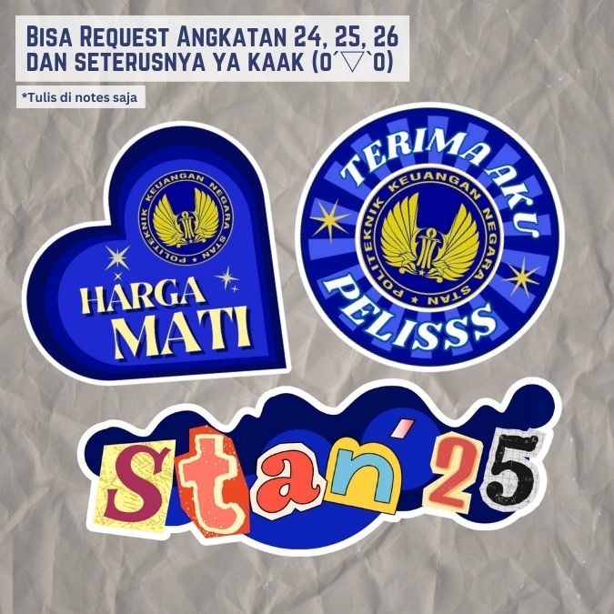 STIKER CAMABA PKN STAN - POLITEKNIK SEKOLAH TINGGI AKUNTANSI NEGARA KAMPUS STICKER LAPTOP IPAD BUKU 