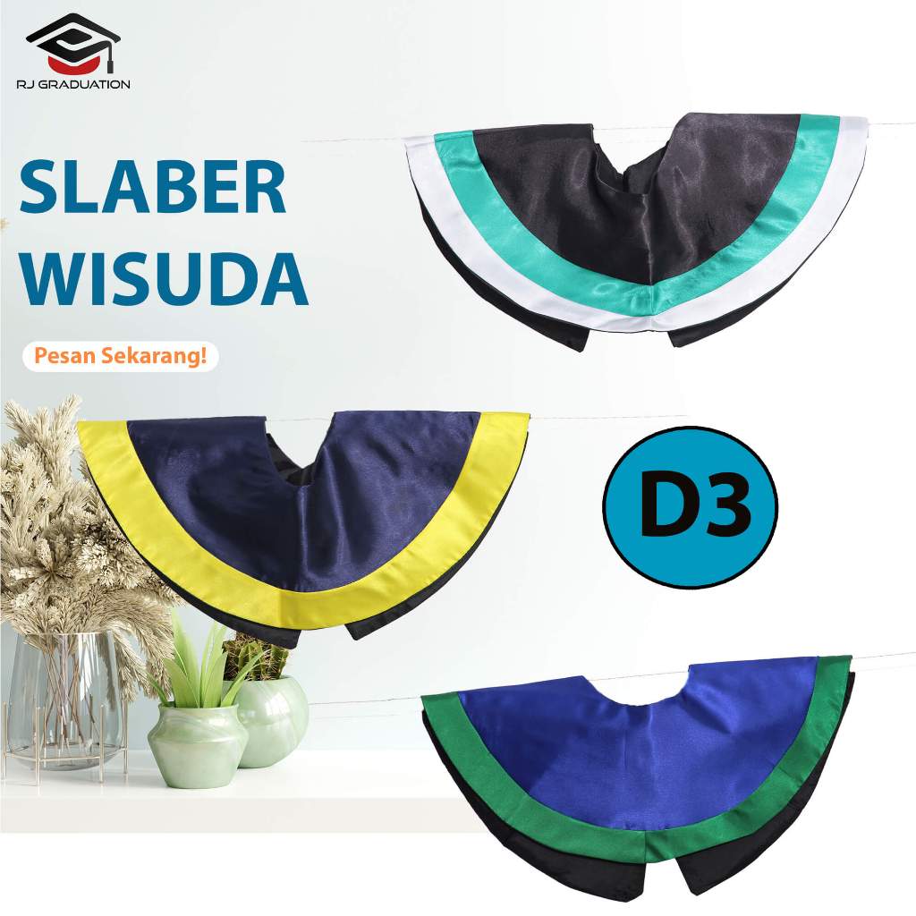 Sleber Wisuda D3 Kerah Wisuda Atribut Wisuda Perlengkapan Wisuda Seleber Wisuda Slaber