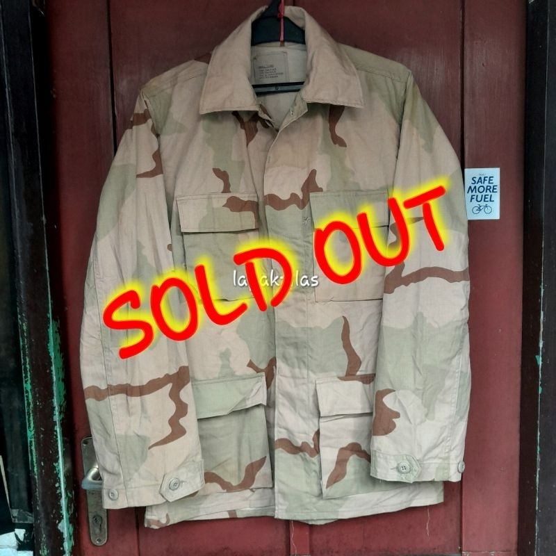 Vintage BDU 3DCU Issue Us Army Kemeja Tactical Original Second Preloved not Fashion