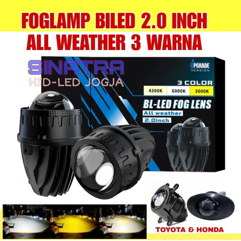 Biled Foglamp Mini 2 Inch 3 Warna AES