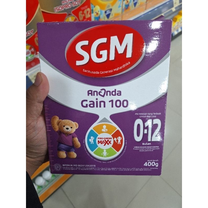 SUSU SGM GAIN 100 0-12 BULAN 400GR