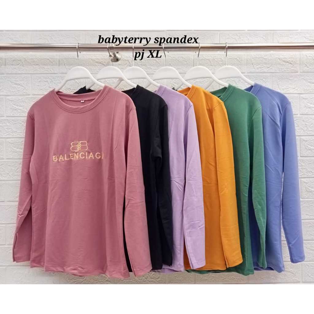 Kaos Lengan Panjang Babyterry Spandek