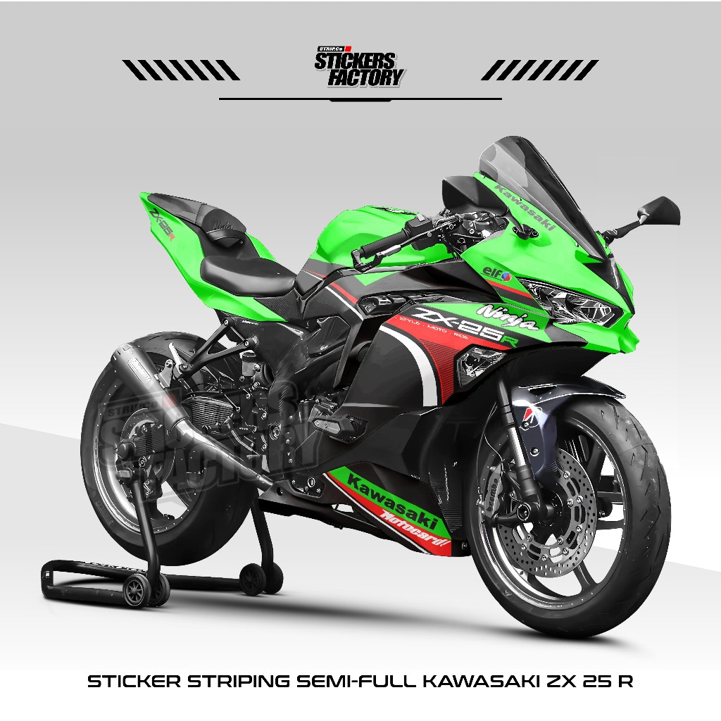 STICKER STRIPING SEMIFULL KAWASAKI NINJA ZX25R / DECAL ZX25R / STIKER MOTOR ZX25 VARIASI / ZX25 / 19