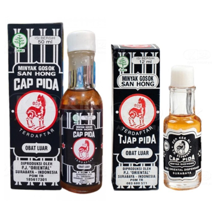 CAP PIDA MINYAK GOSOK SANHONG 12ML, 50ML