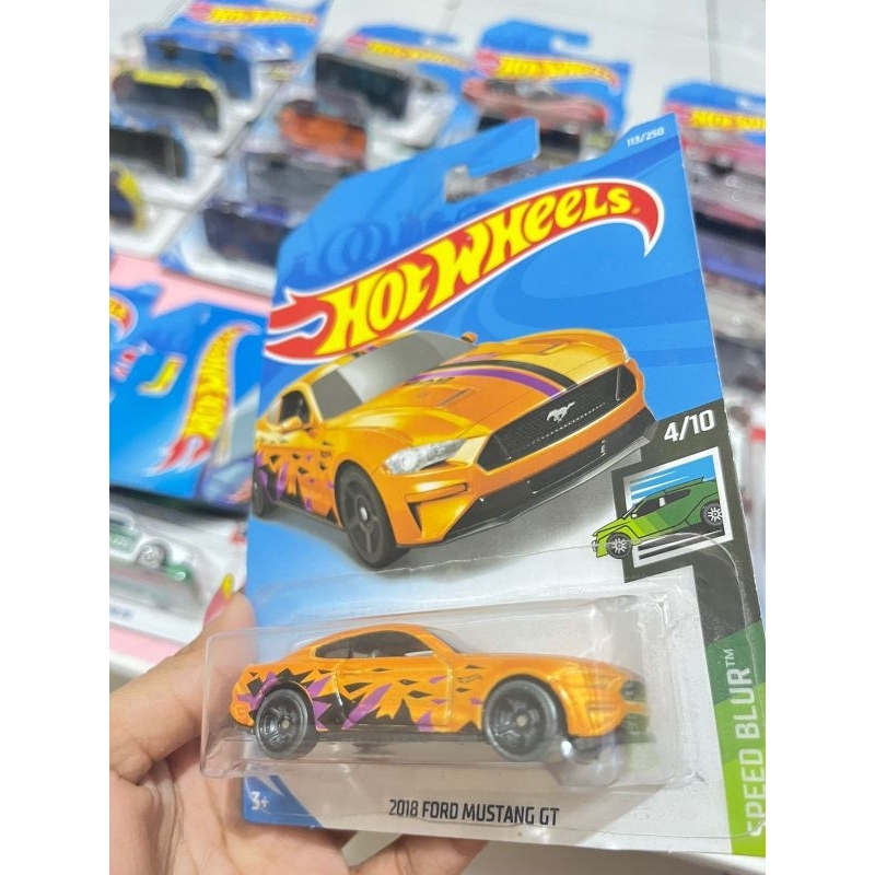 hotwheels mainan diecast anak kado 2018 ford Mustang gt orange murah laris semarang