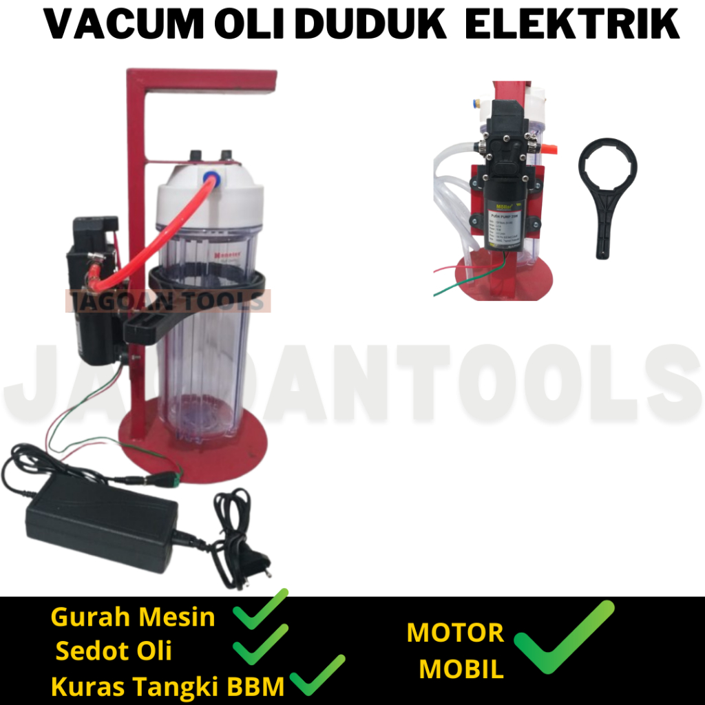 Vacum Carbon Cleaner Alat Sedot Oli Gurah Mesin Elektrik Sedot Oli