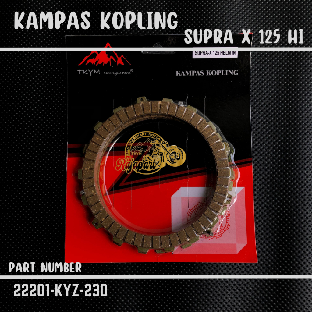 PLAT KOPLING KAMPAS KOPLING SUPRA X 125 HELM IN SUPRA X125 FI SUPRA X125 HI ORIGINAL TAKAYAMA