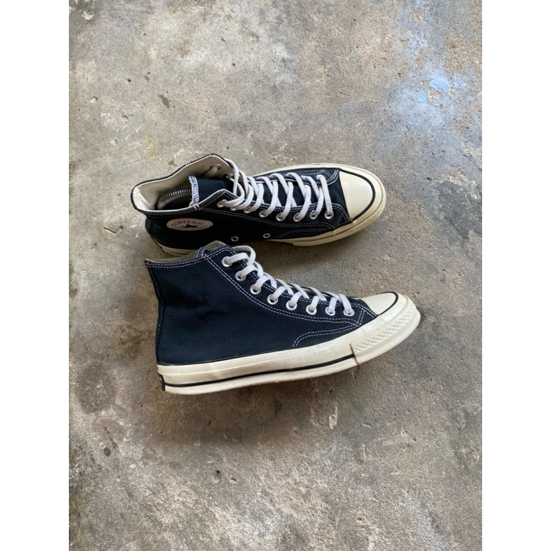 SEPATU CONVERSE CT 70s HIGH BLACK WHITE
