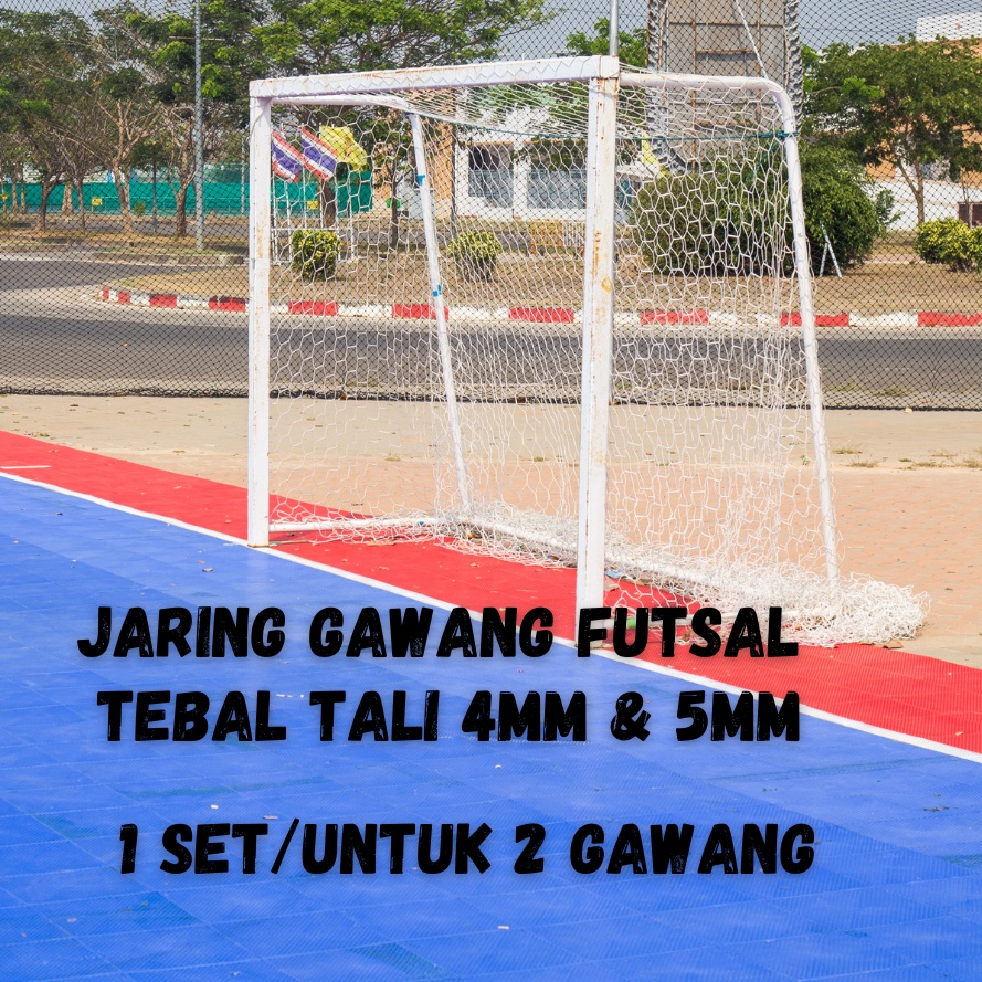 KODE M28T GTO jaring gawang futsal 4mm dan 5mm jaring futsal indoor outdoor