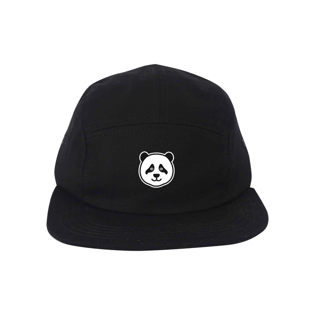 Troy Company Five Panel Black Panda - Topi 5 Panel Hitam FPD 2604