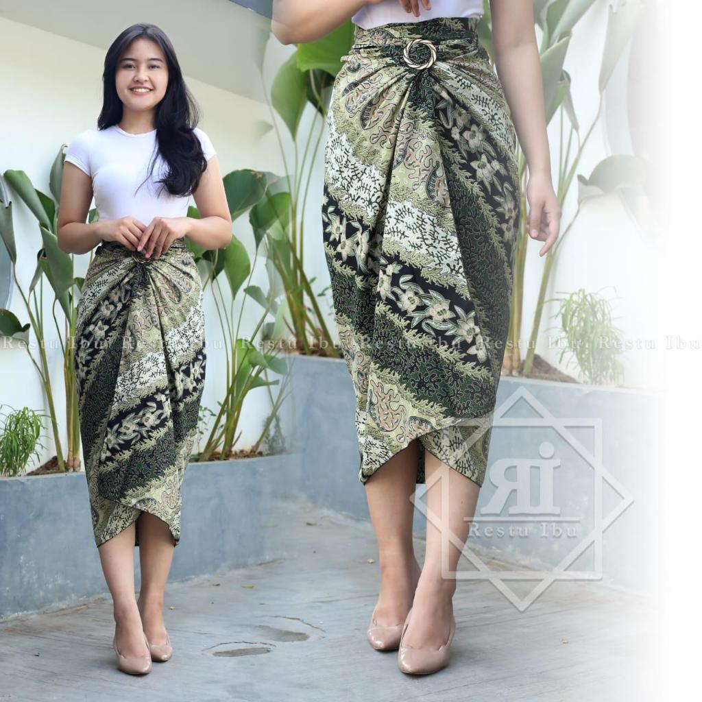 SHOLEH BATIK-ROK BATIK LILIT-ROK WANITA BATIK-ROK KONDANGAN WANITA-ROK BATIK TALI PINGGANG