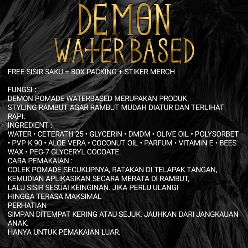RB Demon Pomade Waterbased Variant Ramirez 50Gram