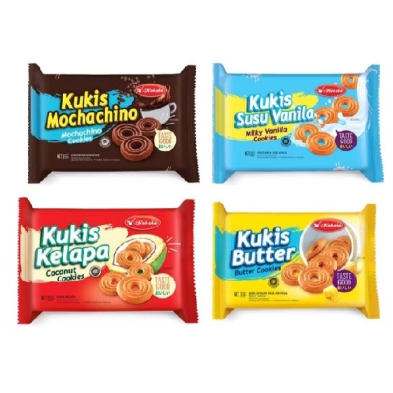 

KOKOLA KUKIS 218g Varian: Kukis Mochachino//Kukis Butter//Kukis Kelapa//Kukis susu Vanila