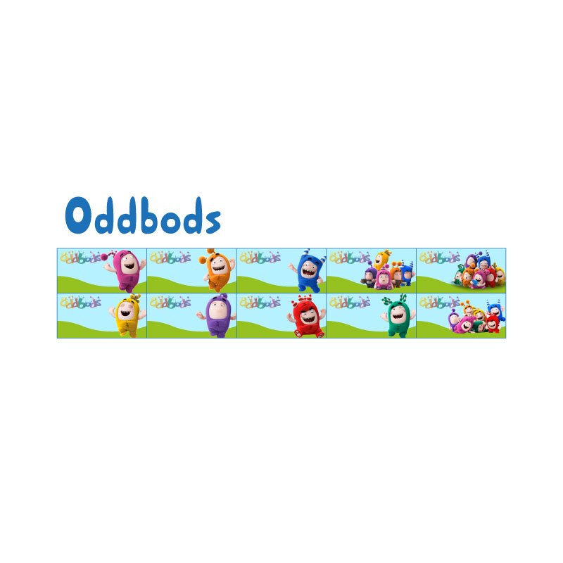 

sticker nama waterproof oddbods