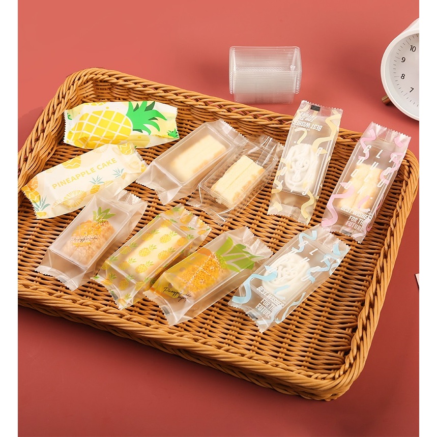 (+-100PC) HANYA PLASTIK NASTAR TAIWAN / PLASTIK KUE NASTAR COOKIES / PLASTIK KUE