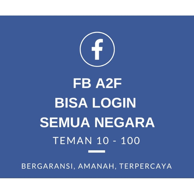 FB Spam A2F Bisa Login Semua Negara Bergaransi