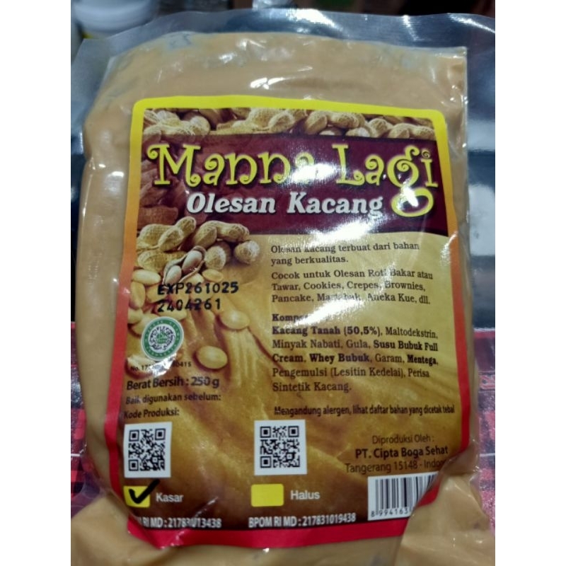 

Selai Kacang Manna Lagi 250g (kasar)