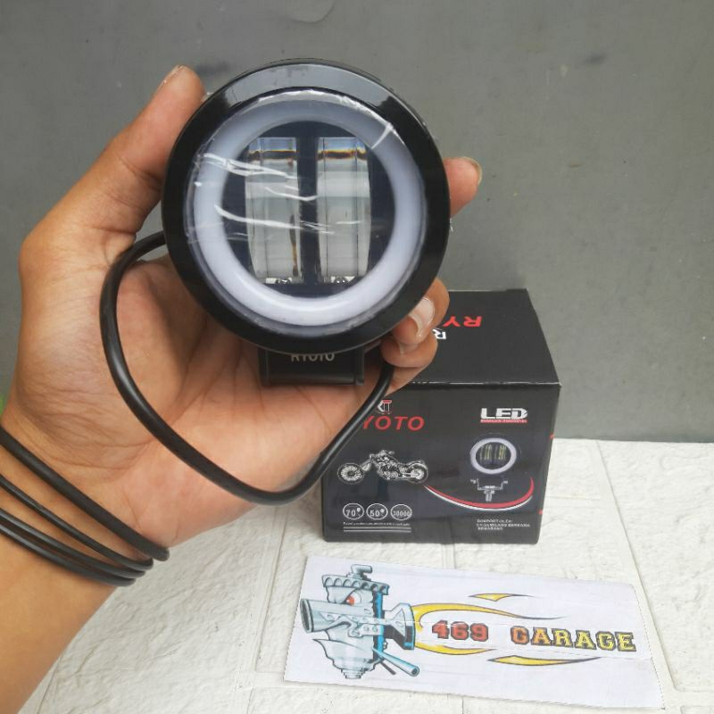 Lamou LED CWL Daymaker 2 Mata | Led Sorot Tembak 2 Mata Laser Motor & Mobil