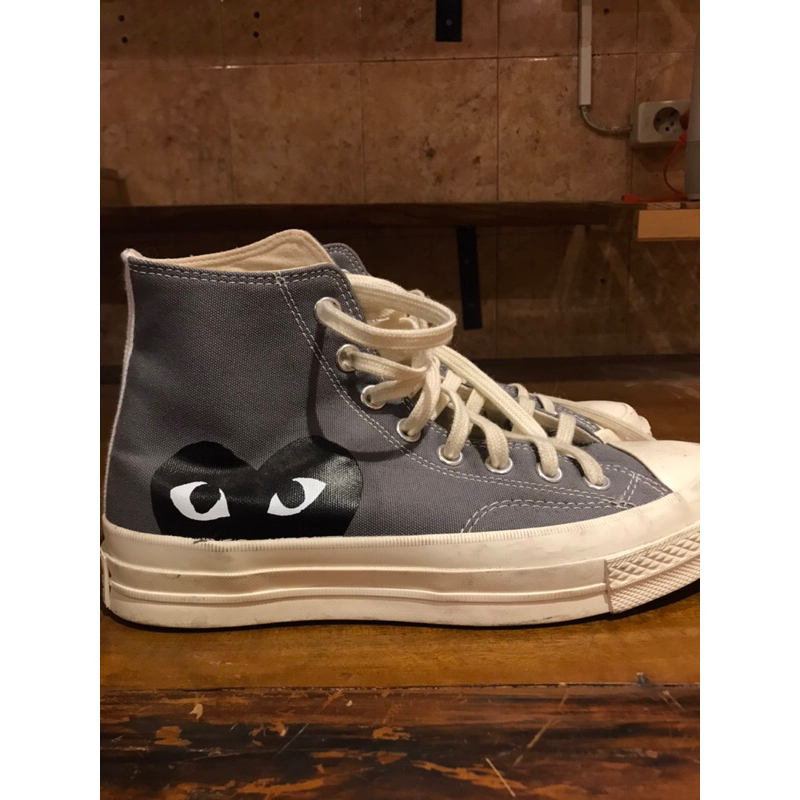 Converse X Comme Des Garcons Play Hi “Grey” (Second)