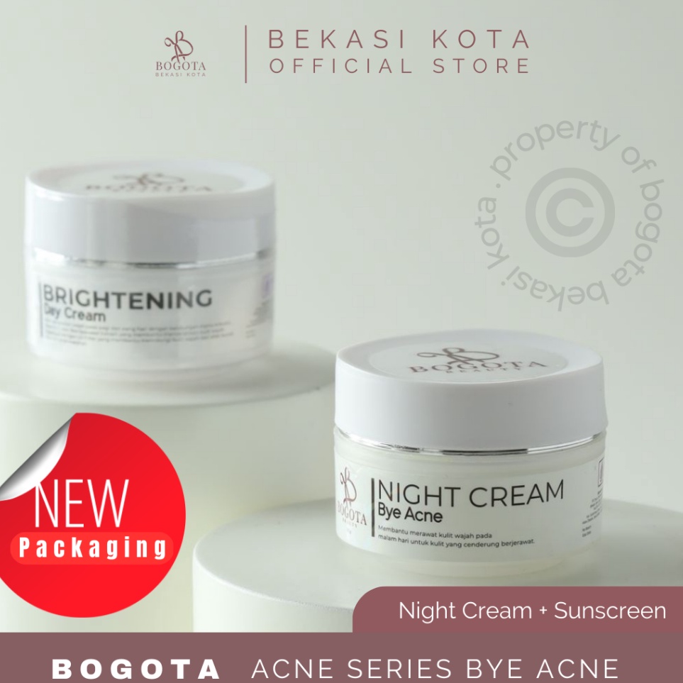 KODE J53H Bogota Skincare 1 Set Night Cream  Day Cream  Normal  Acne Series  cream wajah  bogota bea
