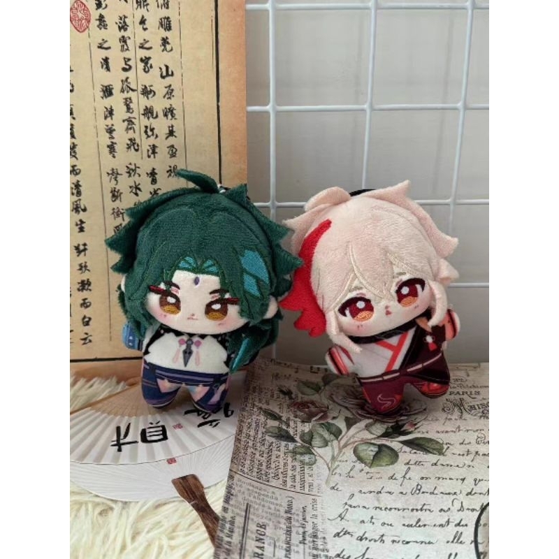 [PRE-ORDER]Boneka Mini Genshin Impact Kaeya Xiao Scaramouche Venti Plush Doll Anime Cute Nuigurumi 1
