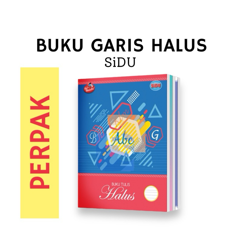 

10 Buku - Buku Tulis Halus SiDU Garis 3 Motif Terbaru isi 38 lbr