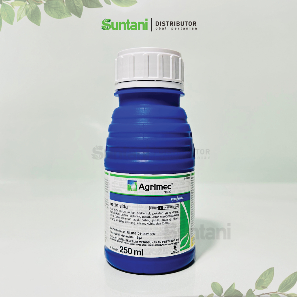 Agrimec 18EC - 500ml  insektisida abamektin ( Racun pembasmi hama cabai tomat ) Original 100%