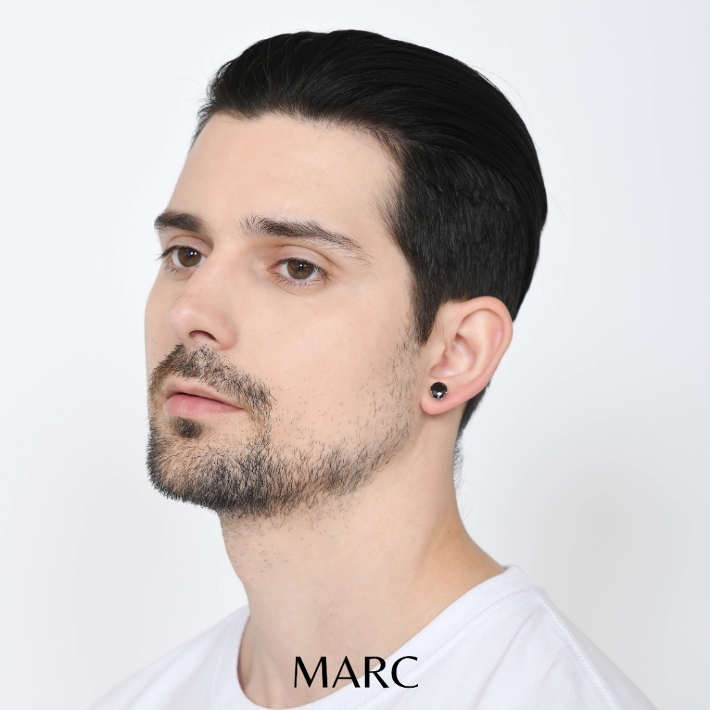 Marc and Co - Anting Magnet Pria Berlian Permata Titanium Anti Karat Luntur / Anting Pria Magnet Ber