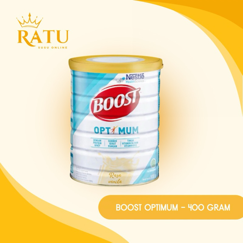 

NESTLE BOOST Optimum - Susu Nutrisi Dewasa & Lansia - Kaleng 400 gram