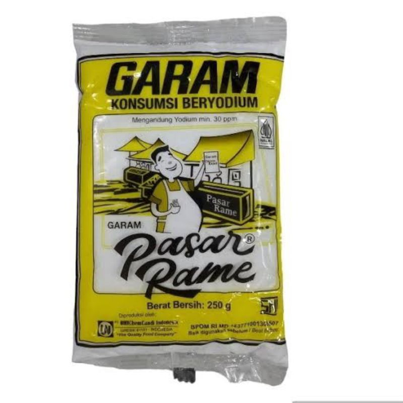 

Garam Dapur Pasar Rame Kemasan 250gr