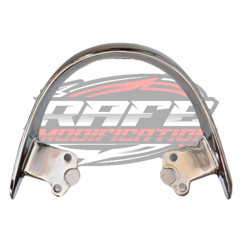 Behel Scoopy Chrome Model Original Varian Warna Silver Chrome