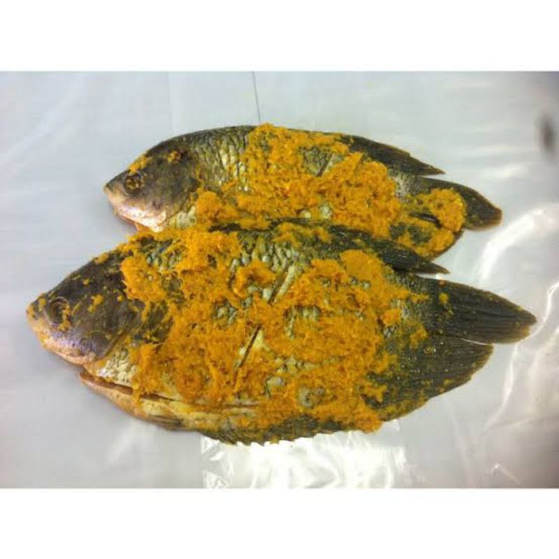 

Ikan Gurame Bumbu Kuning 1Kg/Free Sambal