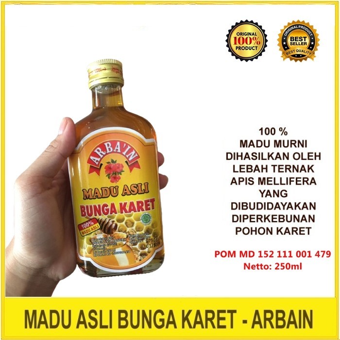 

Madu Asli Bunga Karet Arbain Madu Herbal Imunitas Daya Tahan Tubuh 250ml