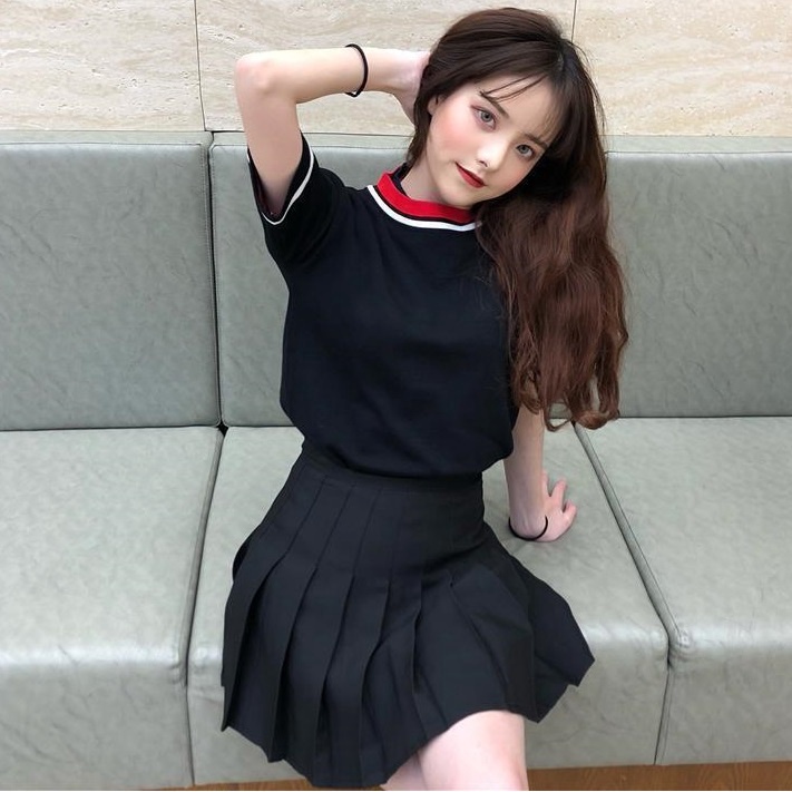 Kaos Rajut Lengan Pendek Wanita | Atasan Rajut Lengan Pendek Wanita  | Baju Rajut Lengan Pendek Wani