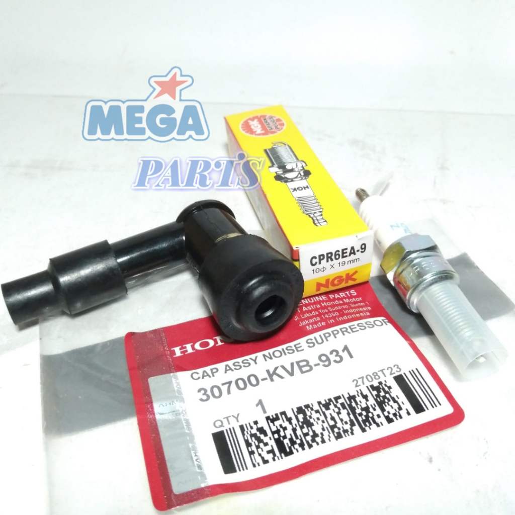 Tutup Kepala Busi Honda Vario 110 Cbs Lama Cw Karbu Vario 110 Techno Karbu KVB + BUSI NGK CPR6EA -9