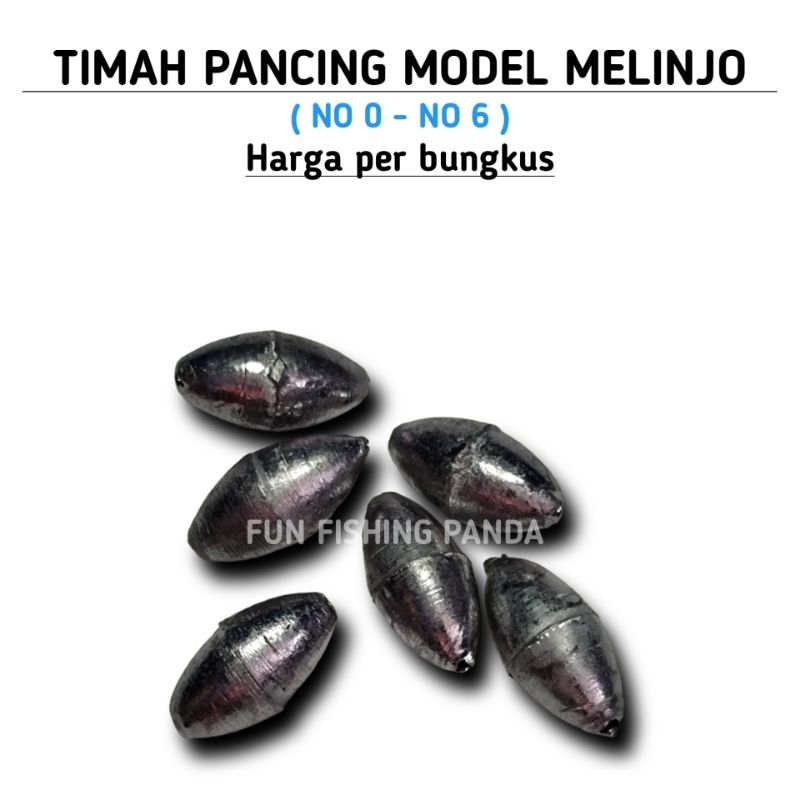 Timah pancing melinjo timah pancing lonjong timah pemberat harga perbungkus