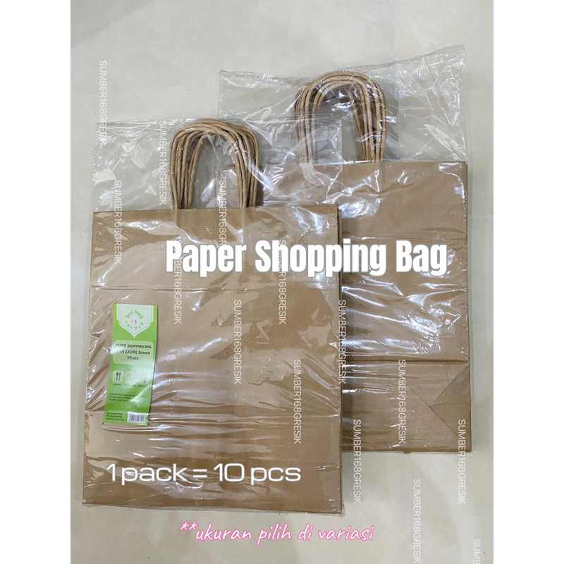 

[10 pcs] PAPER BAG KRAFT | SHOPPING BAG | PAPER SHOPPING BAG | TAS BELANJA | PAPER BAG | PAPERBAG SUVENIR